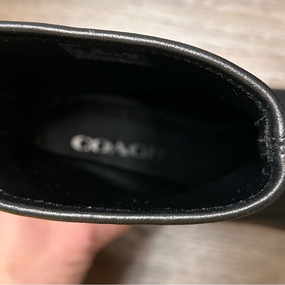 COACH Giana‎ Black Leather Stretch Bootie G2827 Size 9.5B - Picture 8 of 16
